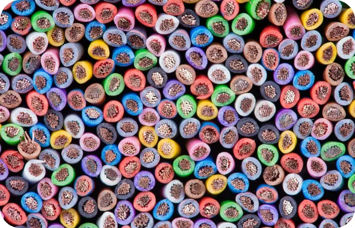 انواع رنگ بندی کابل کراس